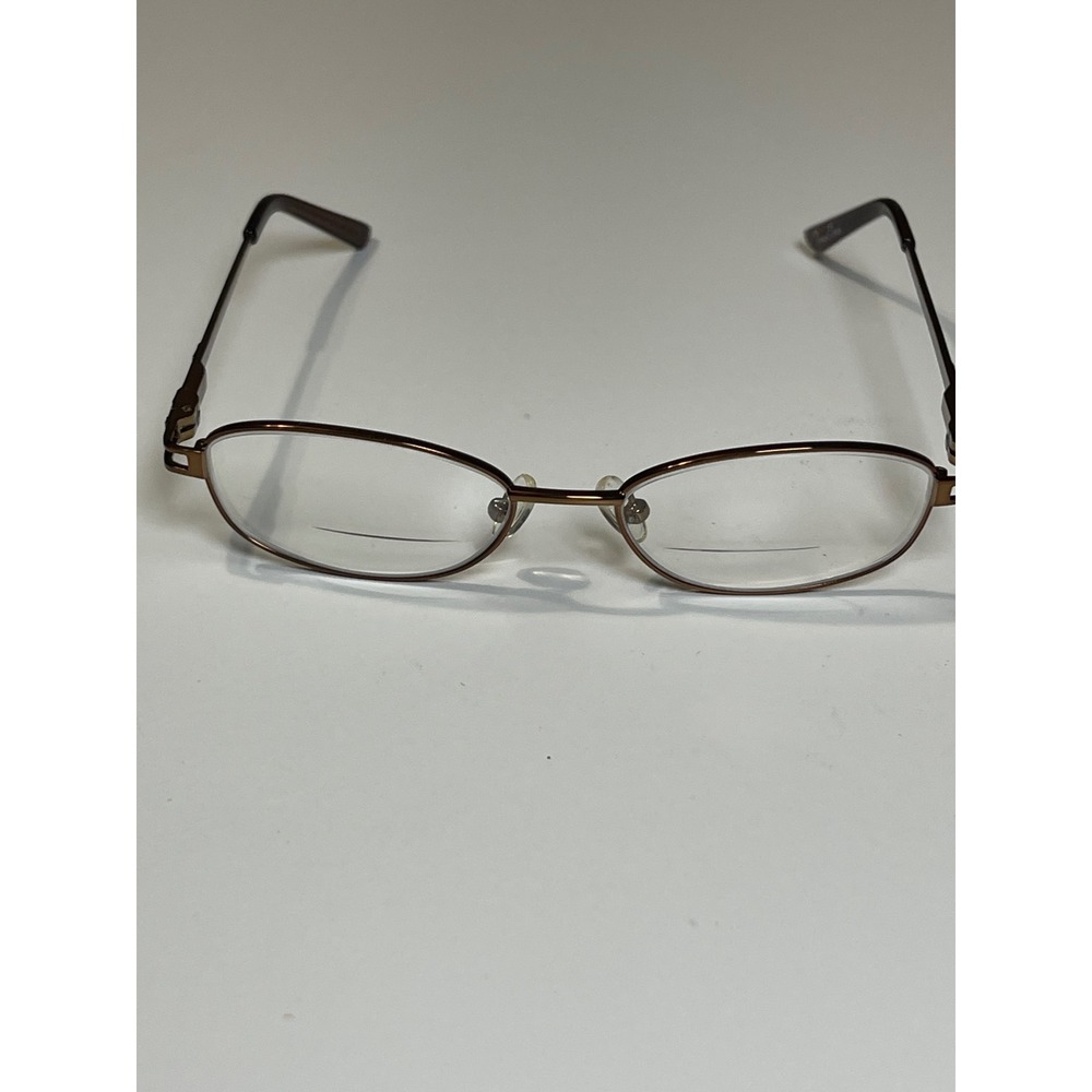 Christie Brinkley New York C304 Brown Oval glasses Frames 49-16-135 Rhinestones